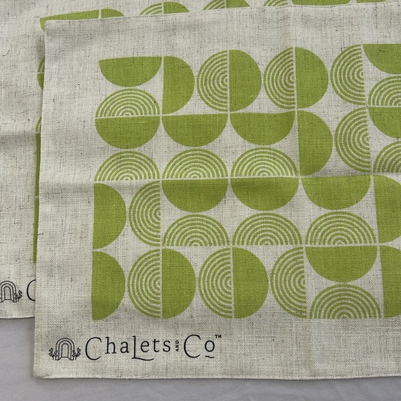 Chalets set of 4 linen placemats - Picture 2 of 4